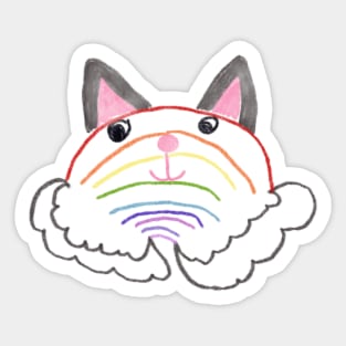 Rainbow cat Sticker